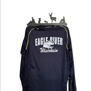 Mens Blue XL Dry Fit long sleeve Eagle River Shirt